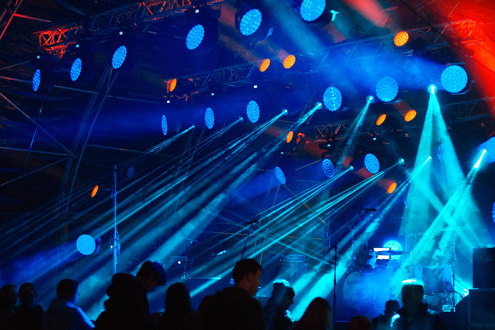 Staging and lighting for events