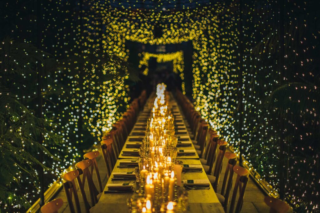 LUX Technical Wedding Lighting Kew Gardens Hero Tunnel TEMP